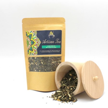 Thés / Infusions / Rooibos Artisanaux Eco Classic Green Tea with Lemon and Ginger Thés / Infusions / Rooibos Artisanaux Eco Classic Green Tea with Lemon and Ginger
